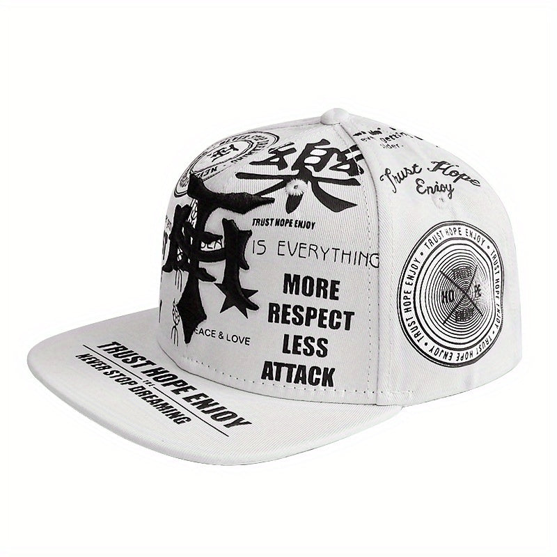 2PCS Embroidered Polyester Snapback Baseball Caps with Flags Theme, Adjustable Breathable Hip Hop Hats for Outdoor Fashion Trends