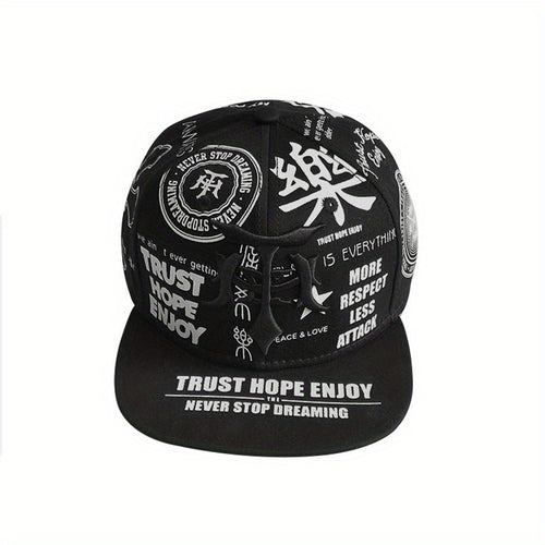 2PCS Embroidered Polyester Snapback Baseball Caps with Flags Theme, Adjustable Breathable Hip Hop Hats for Outdoor Fashion Trends