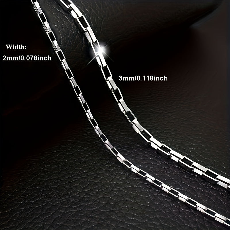 1pc Stainless Steel Y2K Cuban Necklace - Long Chain Necklace - For Men & Women - Fashion Accessories - Perfect Gift for Trendy Individuals