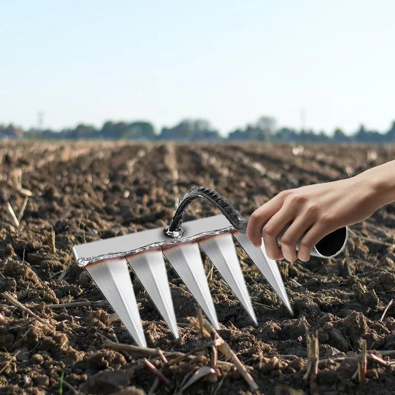 5 Teeth Carbon Steel Garden Weeding