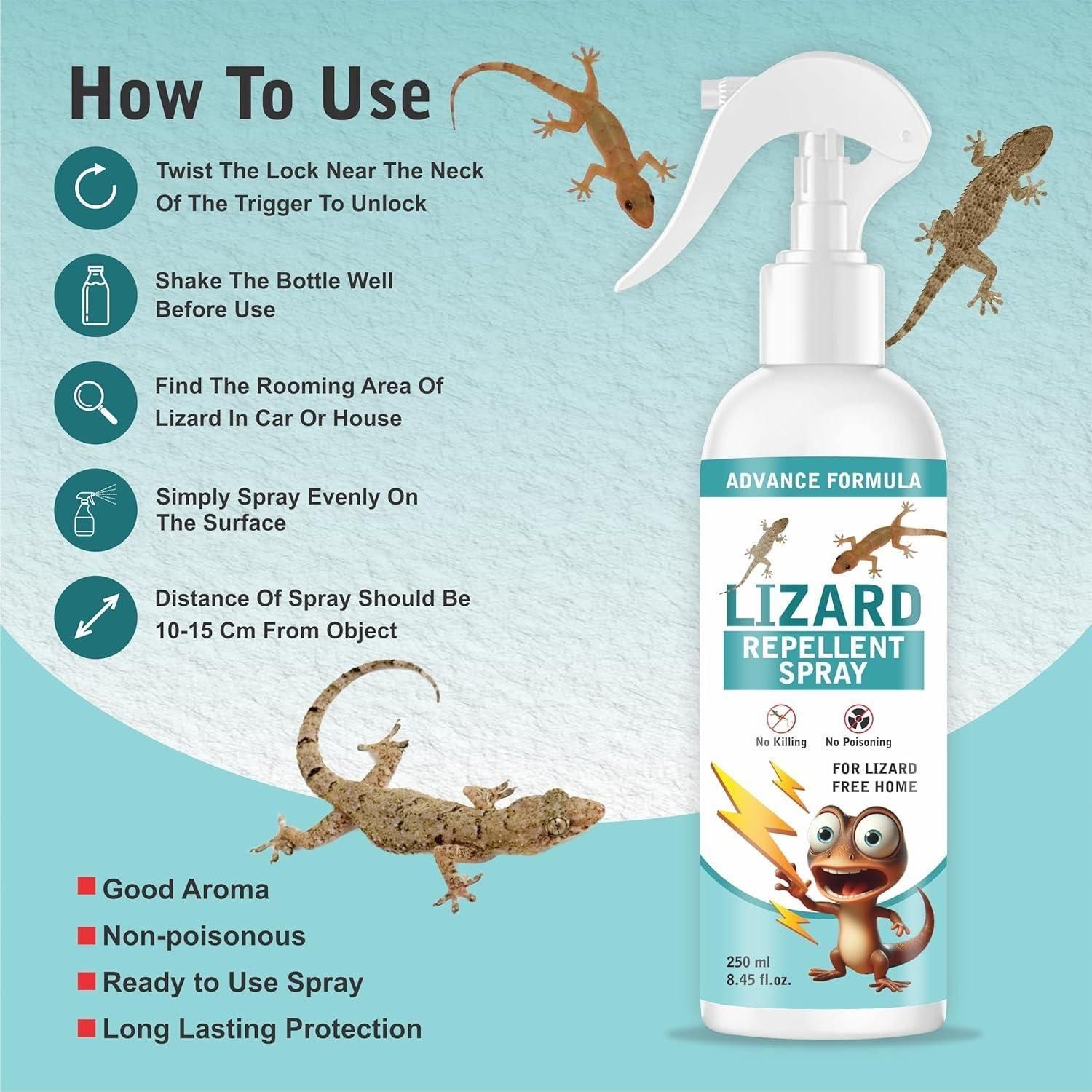 Lizard Repellent Spray - Pack Of 2
