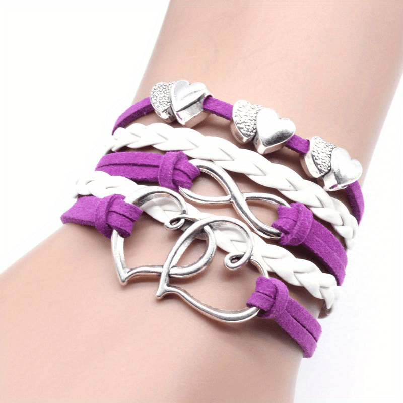 [Hot Selling] DIY Rope Bracelet | Double Heart Infinity | 8 Fashion Accessories | Multiple Colors