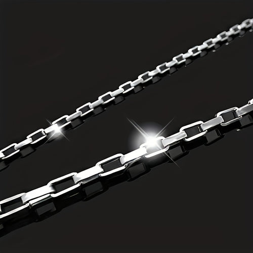 1pc Stainless Steel Y2K Cuban Necklace - Long Chain Necklace - For Men & Women - Fashion Accessories - Perfect Gift for Trendy Individuals
