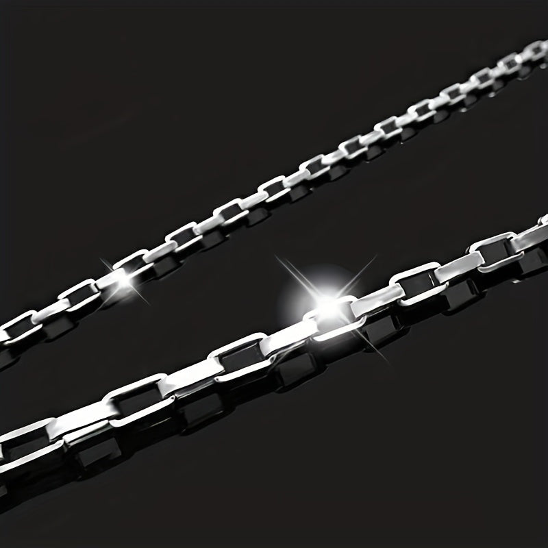 1pc Stainless Steel Y2K Cuban Necklace - Long Chain Necklace - For Men & Women - Fashion Accessories - Perfect Gift for Trendy Individuals
