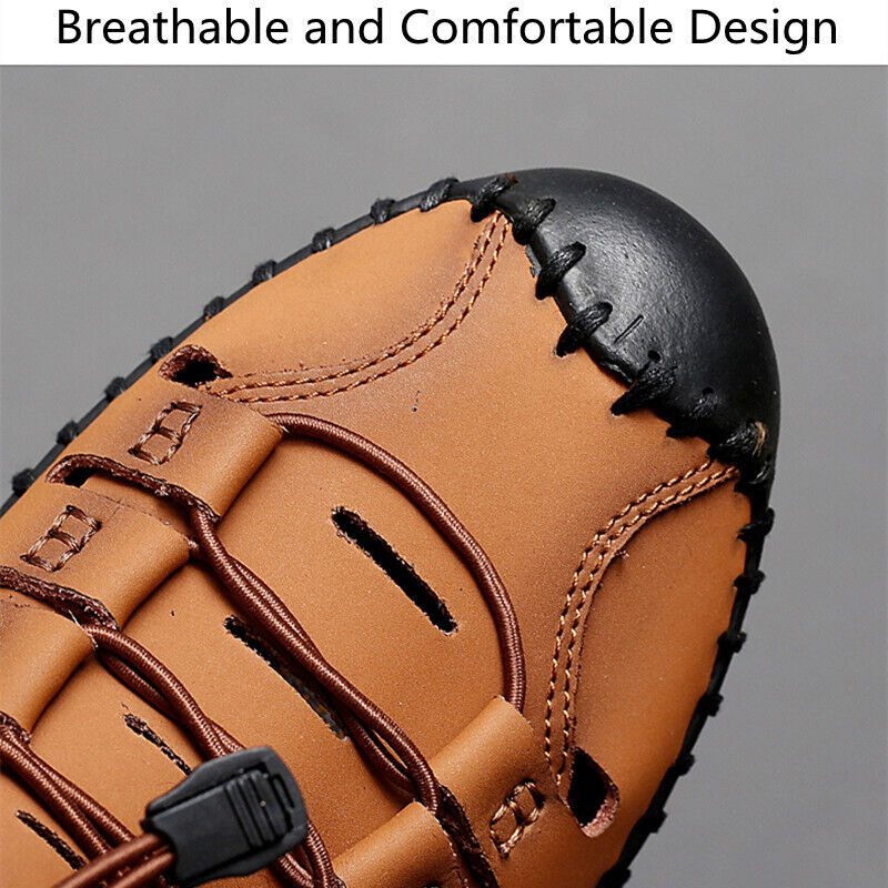 Mens Leather Shoes -  Brown