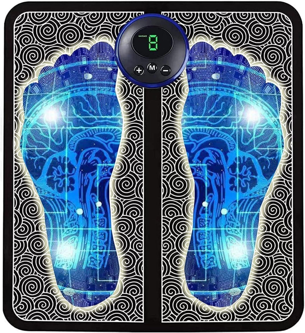 Wireless Electric Foot Massager Mat – Foldable & Portable with 8 Modes