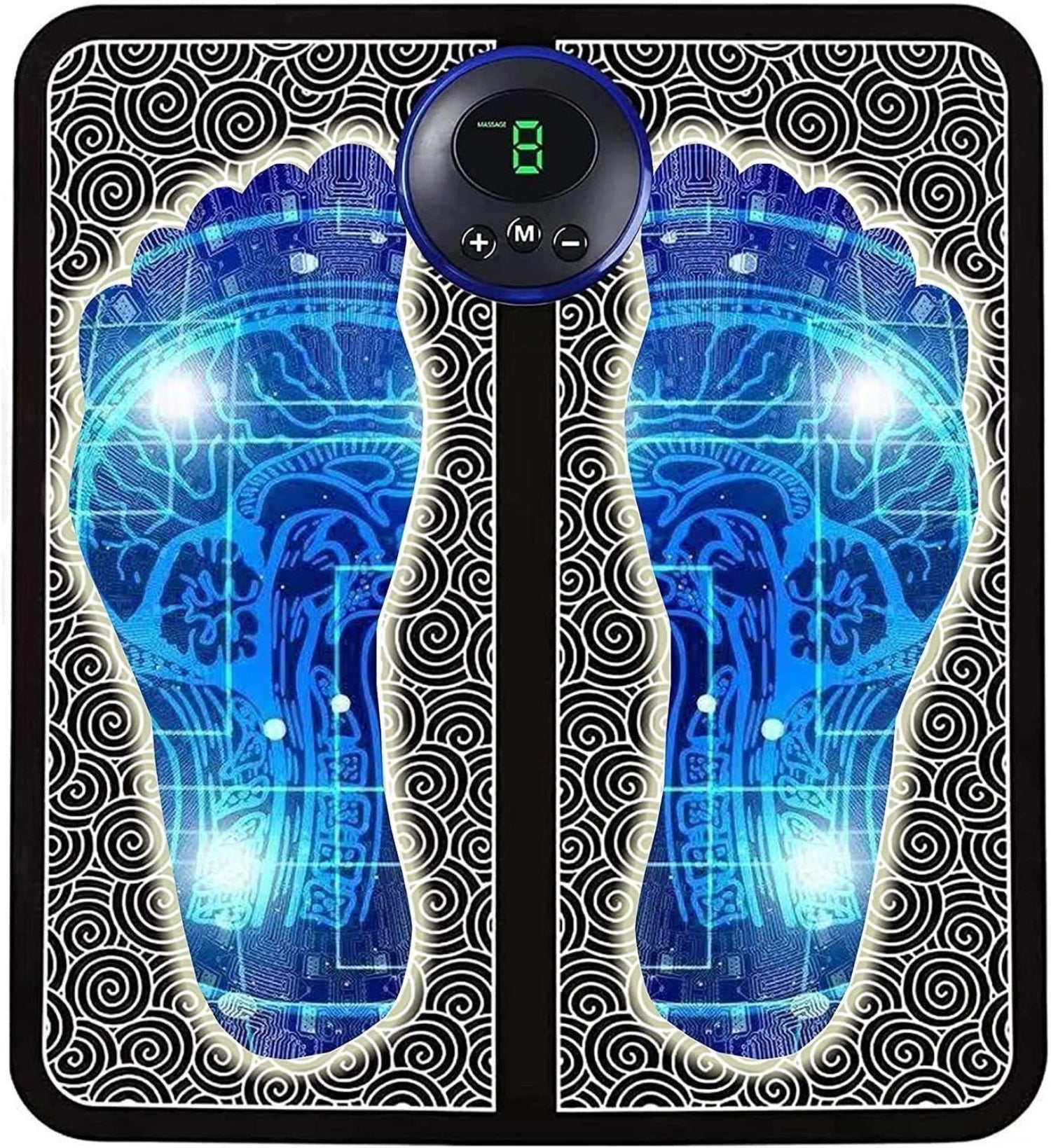Wireless Electric Foot Massager Mat – Foldable & Portable with 8 Modes
